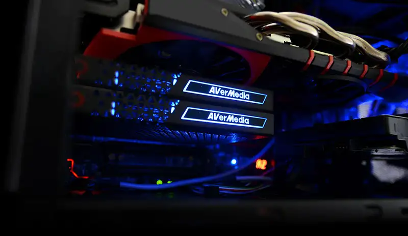 Compressed Video Output. Multiple LGHD2s installed in a computer.